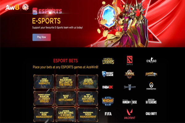 Nhiều trận đấu Esports hấp dẫn được mở cược mỗi ngày